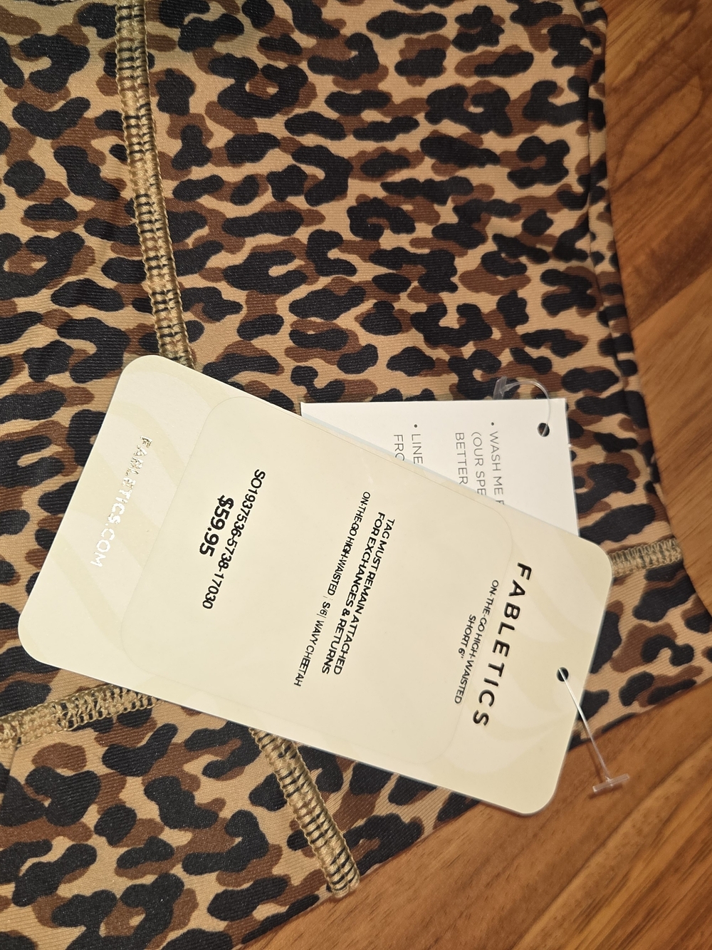 Nwt Fabletics Leopard Print Athletic Bike Shorts Bundle - Picture 6 of 6